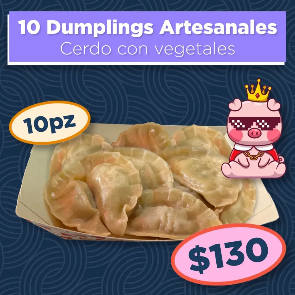 [3864399] 10 Dumplings Cerdo